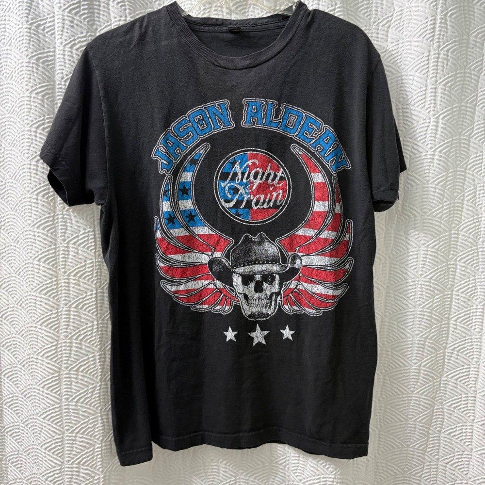 Black Jason Aldean "Night Train" Graphic Tee